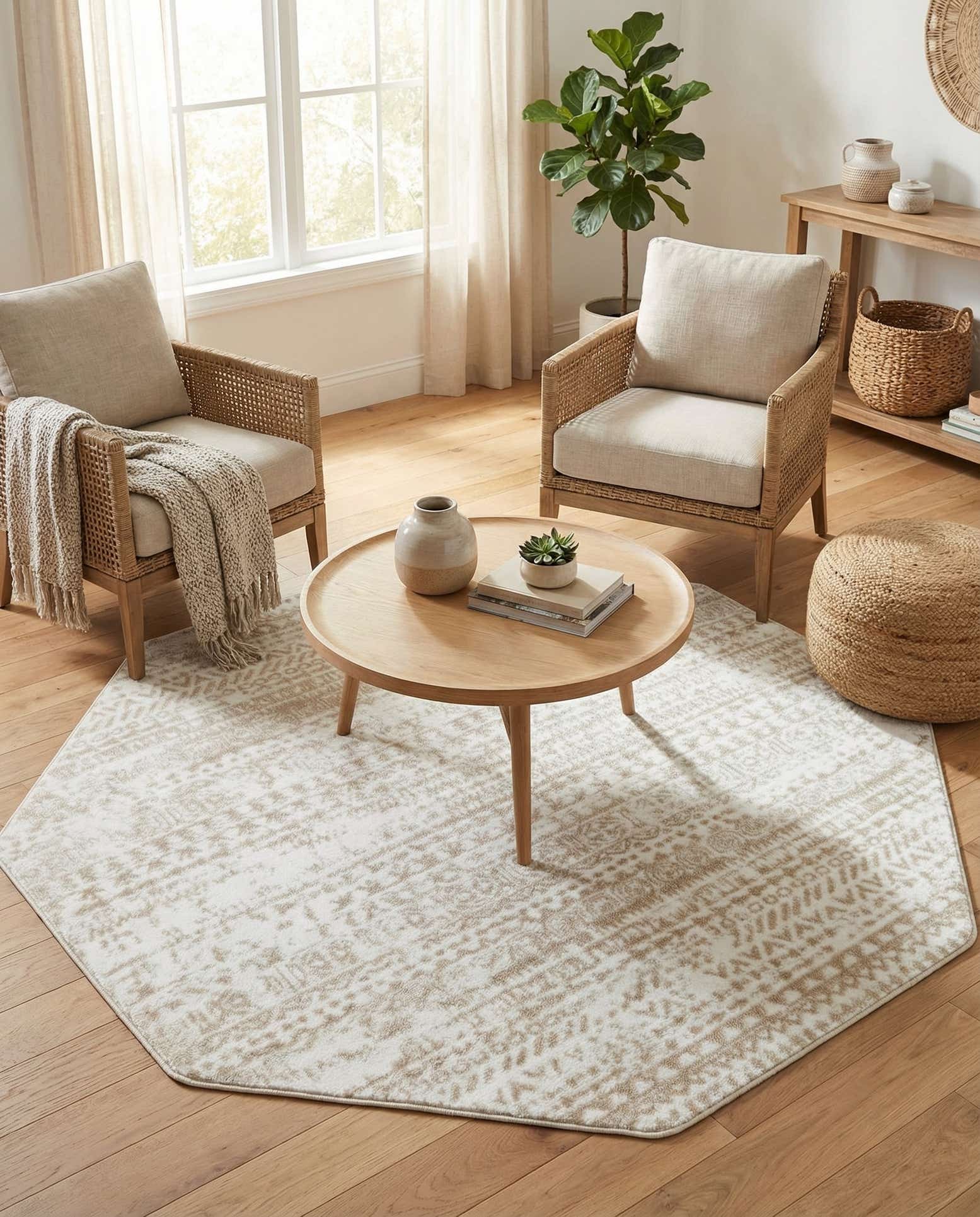 5' 3 x 5' 3 Hermitage Octagon Rug