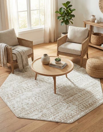 5' 3 x 5' 3 Hermitage Octagon Rug