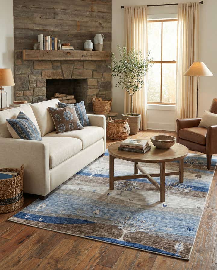5' 3 x 8' Gabbeh Rug