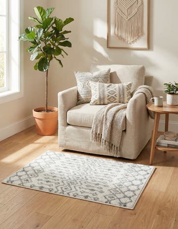 2' x 3' Moroccan Trellis Rug