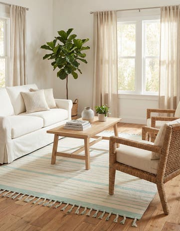 8' x 10' Hand Woven Chindi Cotton Rug