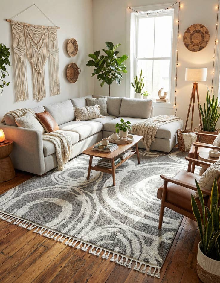 Detail image of  9' 6 x 14' 3 Boho Rug