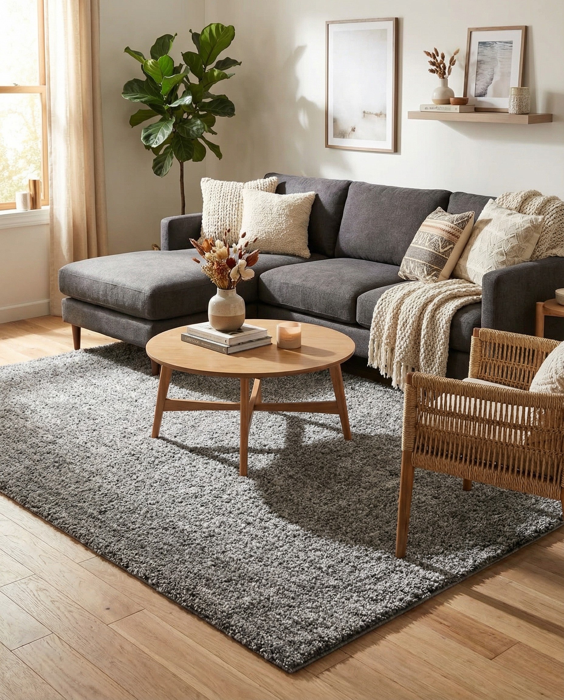  6' 5 x 9' Jill Zarin Shaggy Chic Rug