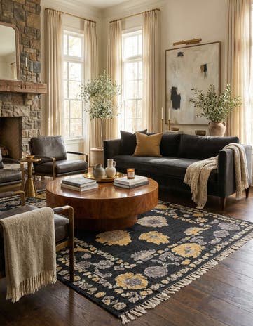 7' 10 x 10' 2 Hand Knotted Oushak Wool Rug