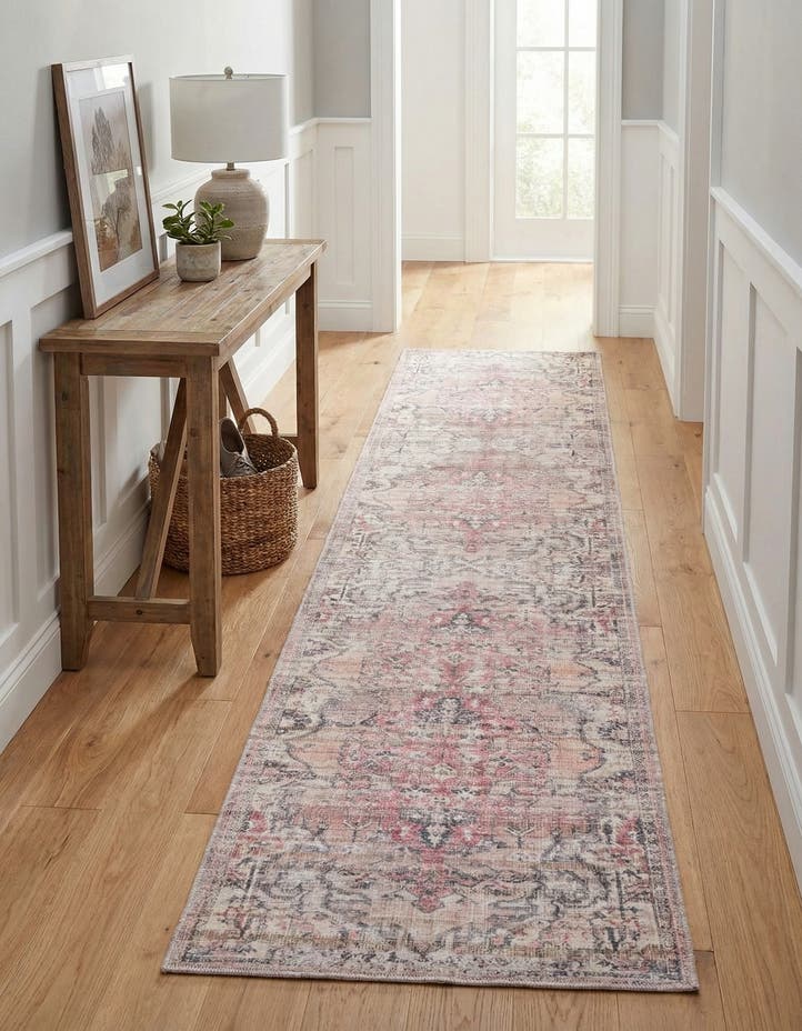 2' 7 x 14' Washable Nostalgia Runner Rug