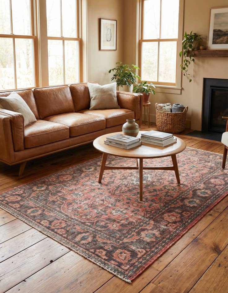 Detail image of  4' x 6' 2  Hand Knotted Ultra Vintage Persian Wool Rug