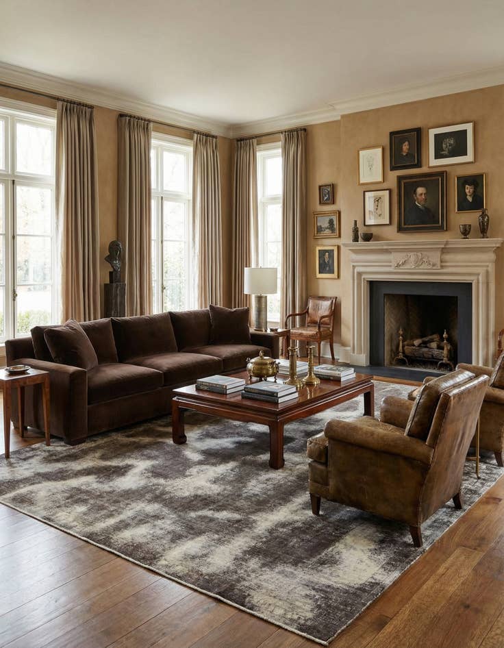 Detail image of 9' 8 x 11' 11 Vintage Royal Wool Rug