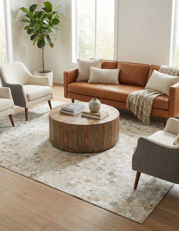5' 1 x 8' 1 Cowhide Stocks Rug