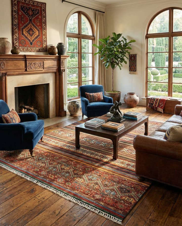 Detail image of 5' 9 x 7' 8 Ariana Ziegler Wool Rug