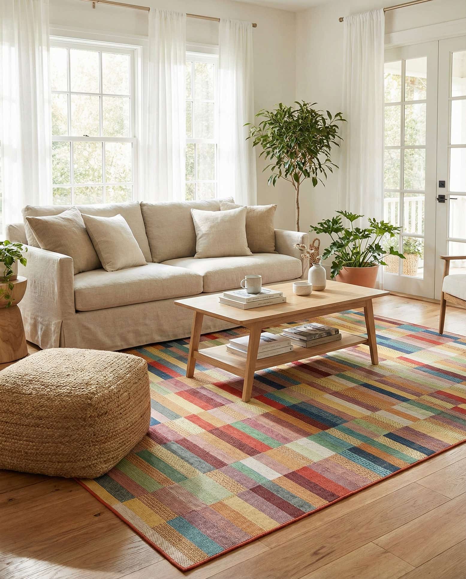 9' x 12' Easy-Clean Baja Indoor / Outdoor Rug