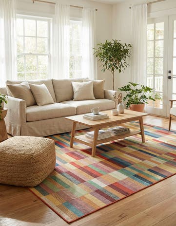 9' x 12' Easy-Clean Baja Indoor / Outdoor Rug