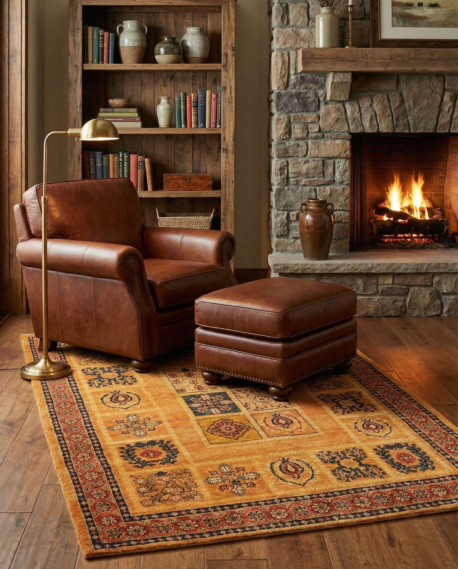3' 7 x 4' 11 Kashkuli Wool Rug