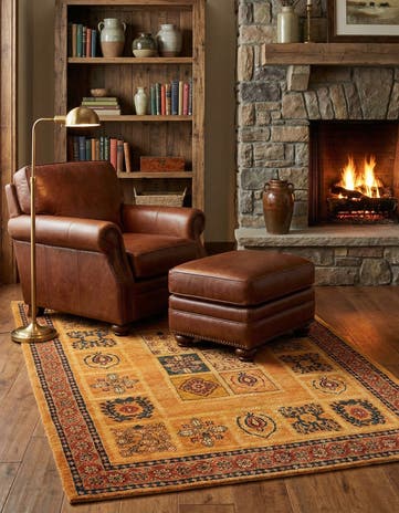 3' 7 x 4' 11 Kashkuli Wool Rug