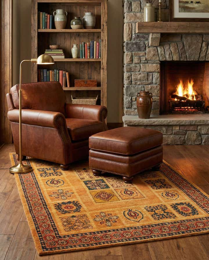3' 7 x 4' 11 Kashkuli Wool Rug
