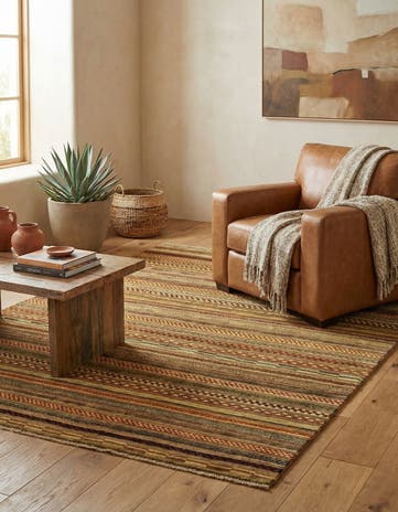 5' x 6' 8 Hand Knotted Modern Ziegler Rug
