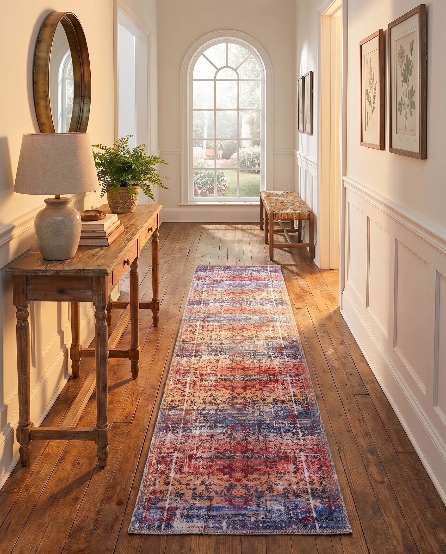 2' x 13' Washable Francesca Runner Rug