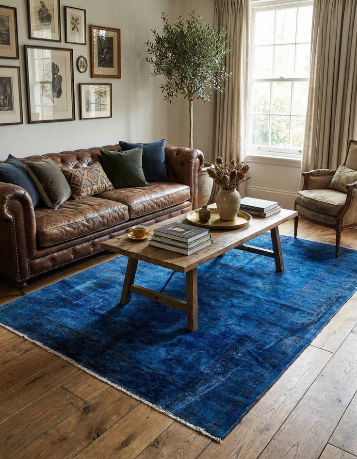 Detail image of 4' 2 x 6' Hand Knotted Ultra Vintage Persian Wool Rug