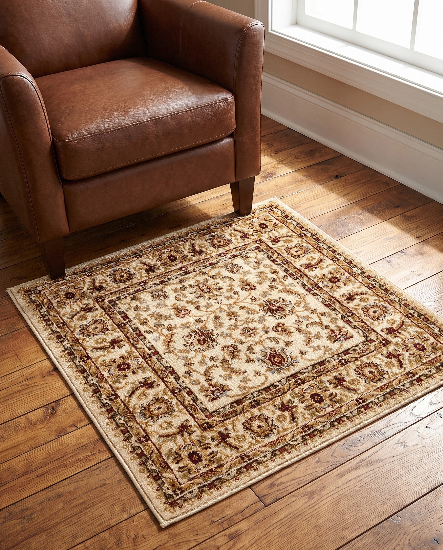 3' x 3' Classic Agra Square Rug