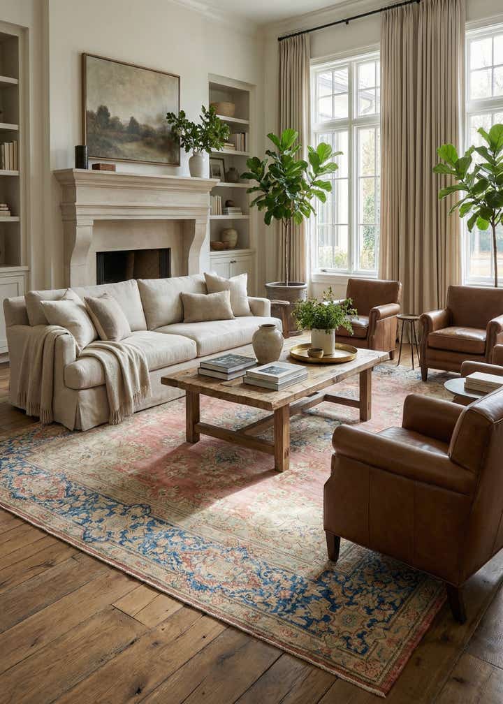 9' 8 x 13' Hand Knotted Ultra Vintage Persian Wool Rug