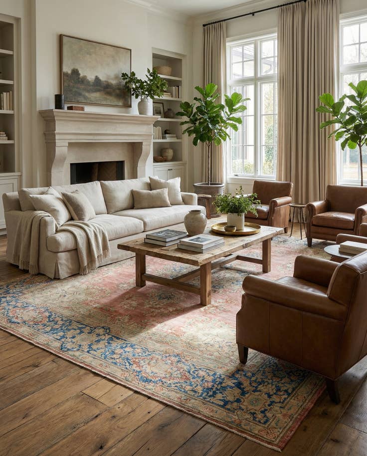 Detail image of 9' 8 x 13' Hand Knotted Ultra Vintage Persian Wool Rug