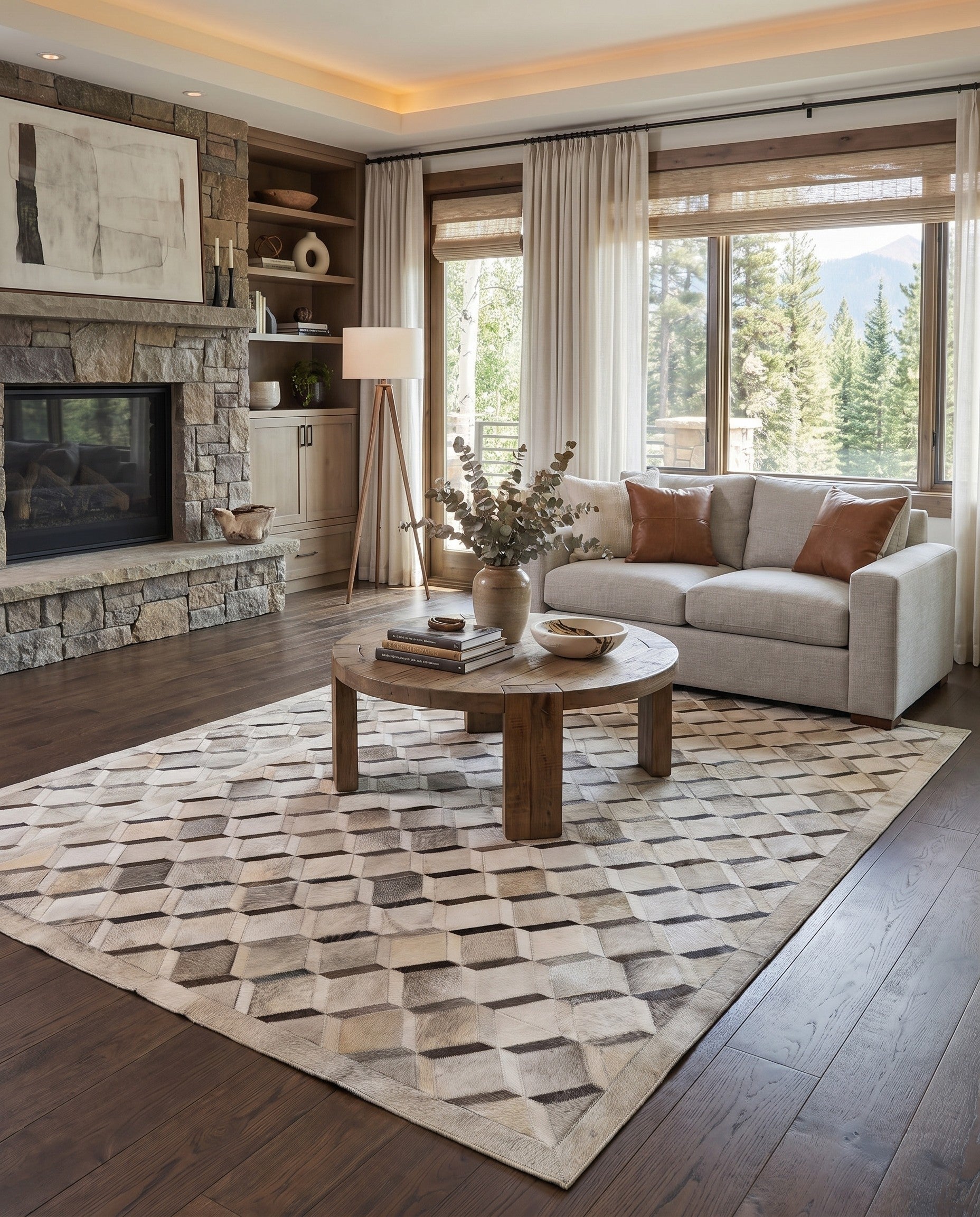 5' x 8' Cowhide - Patchwork Rug