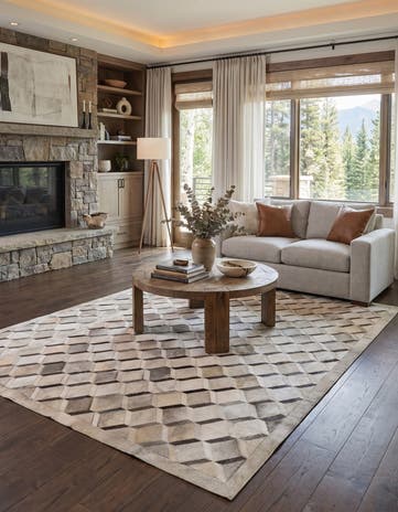 5' x 8' Cowhide - Patchwork Rug
