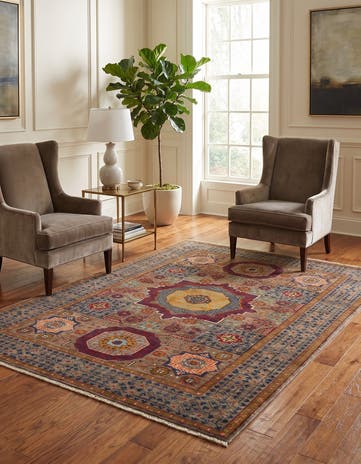 4' 1 x 6' Hand Knotted Mamluk Ziegler Rug