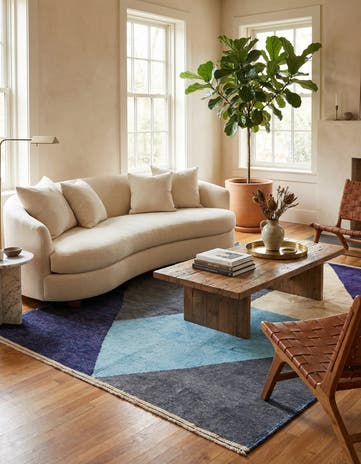7' 5 x 10' 1 Hand Knotted Moroccan Wool Rug