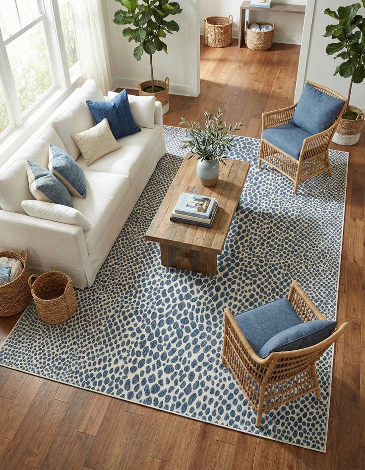 Detail image of 10' x 14' Easy-Clean Jill Zarin Cape Town Indoor / Outdoor Rug