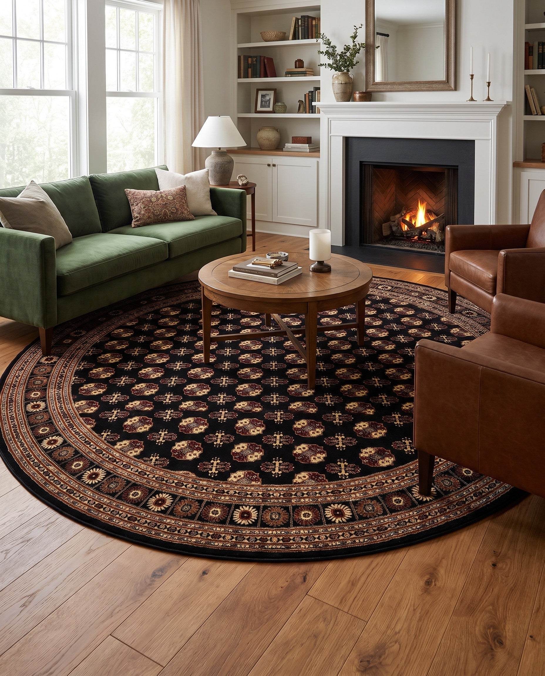 10' x 10' Bokhara Round Rug