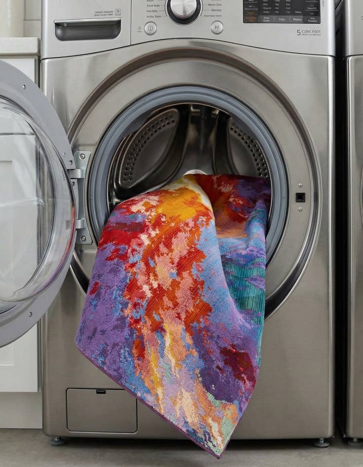 Detail image of 7' 10 x 10'  Washable Modern Indoor / Outdoor Rug