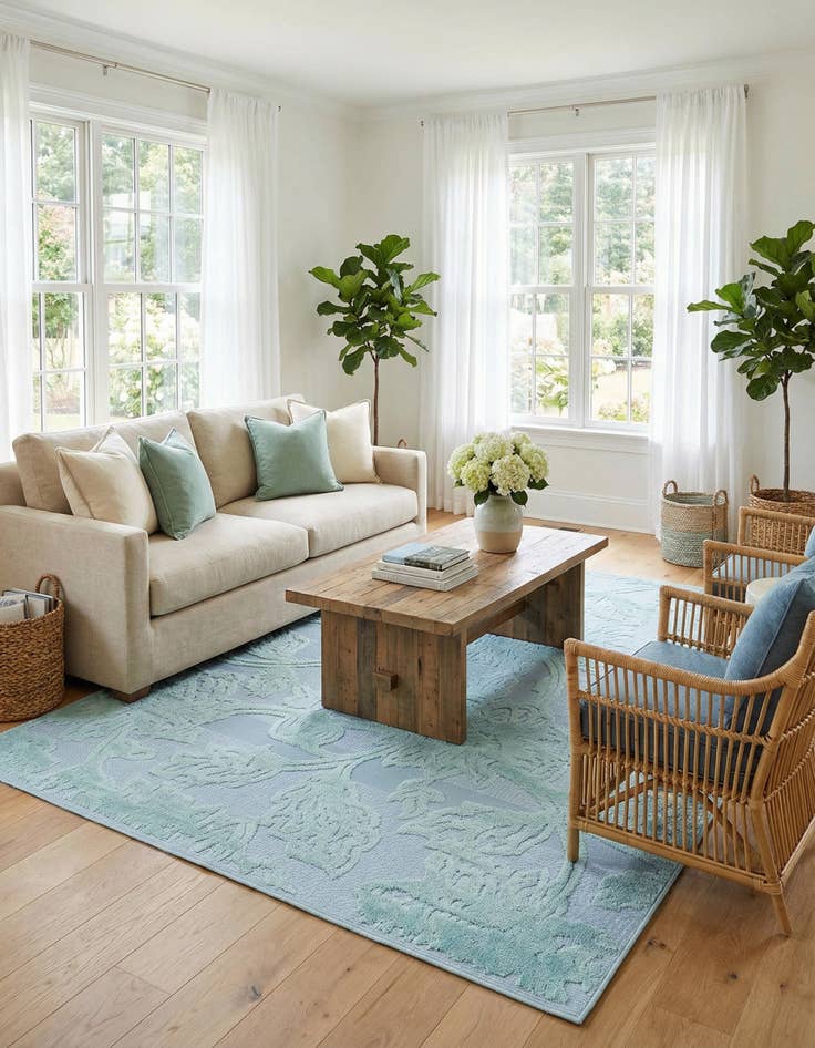 Detail image of 6' x 9'  Washable Aruba Indoor / Outdoor Rug