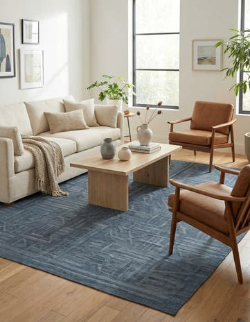 6' x 7' 9 Hand Woven Kilim Modern Wool Rug