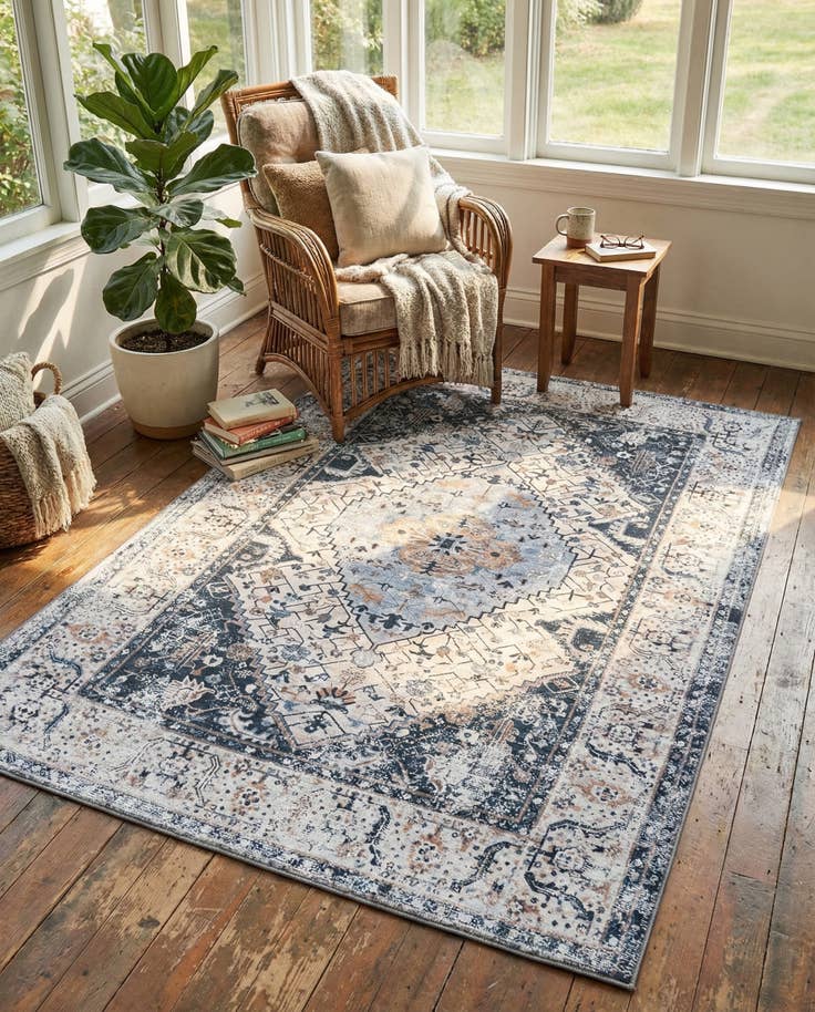 Detail image of 6' x 9' Washable Yara Rug