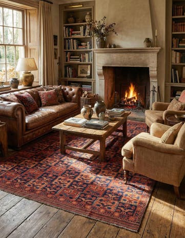 6' 11 x 9' 1 Afghan Rug