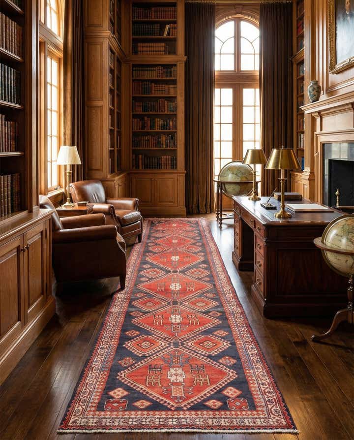 3' 9 x 11' 11 Hamedan Runner Rug