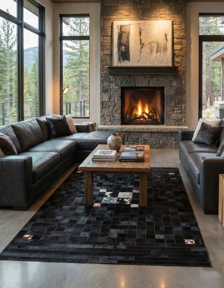 Detail image of 5' x 8' Cowhide Rug