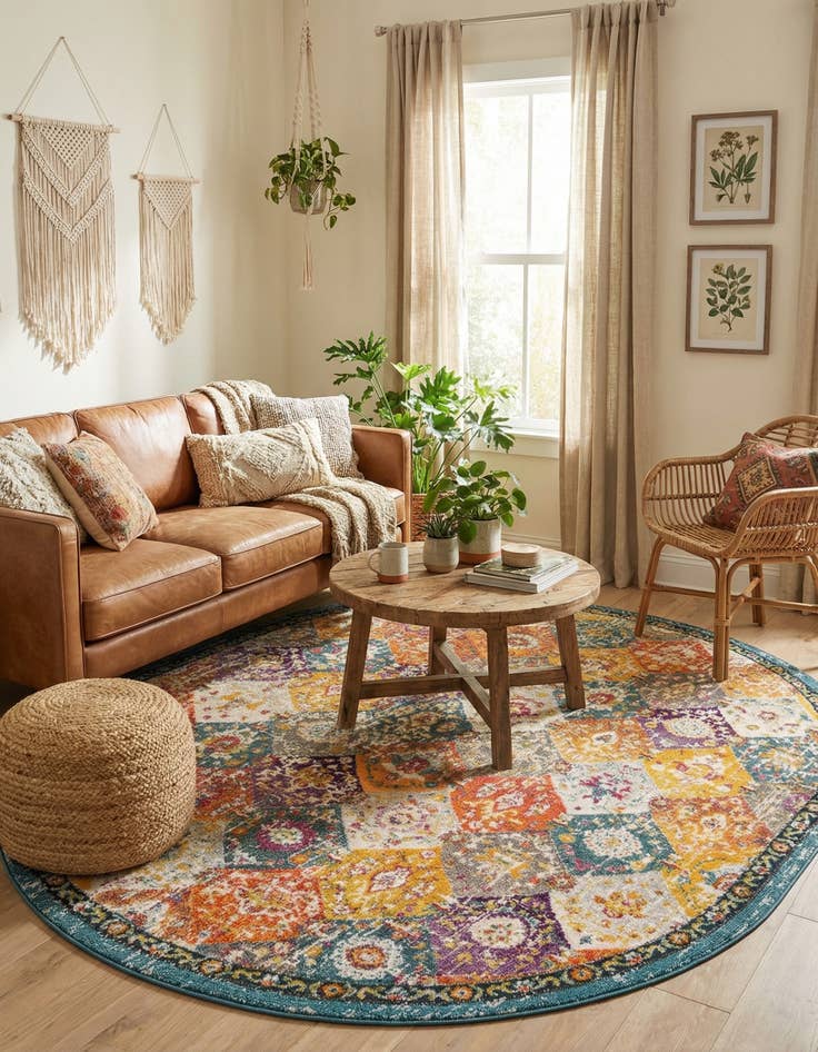 Detail image of 7' 10 x 10' Carrington Oval Rug