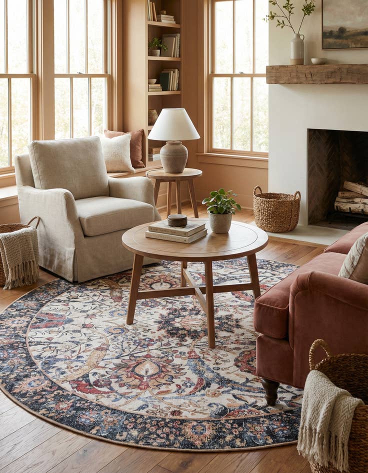 Detail image of 7' 10 x 7' 10 Timeless Round Rug