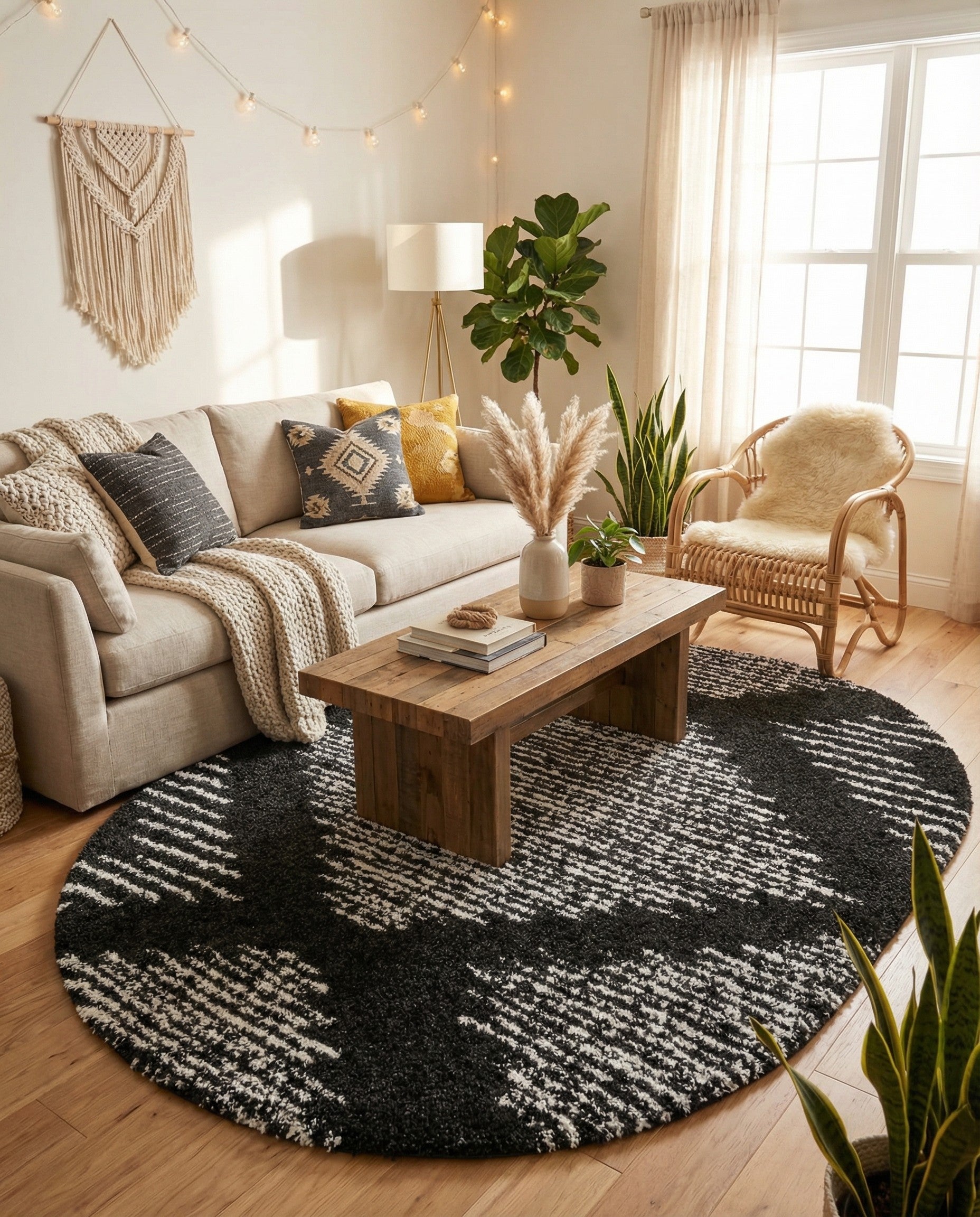  7' 10 x 10' Serenity Shag Oval Rug