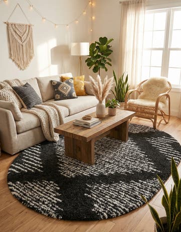 7' 10 x 10' Serenity Shag Oval Rug