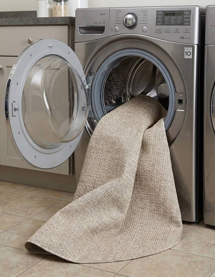 Detail image of  3' x 6'  Washable Solid Indoor / Outdoor Hearth Rug