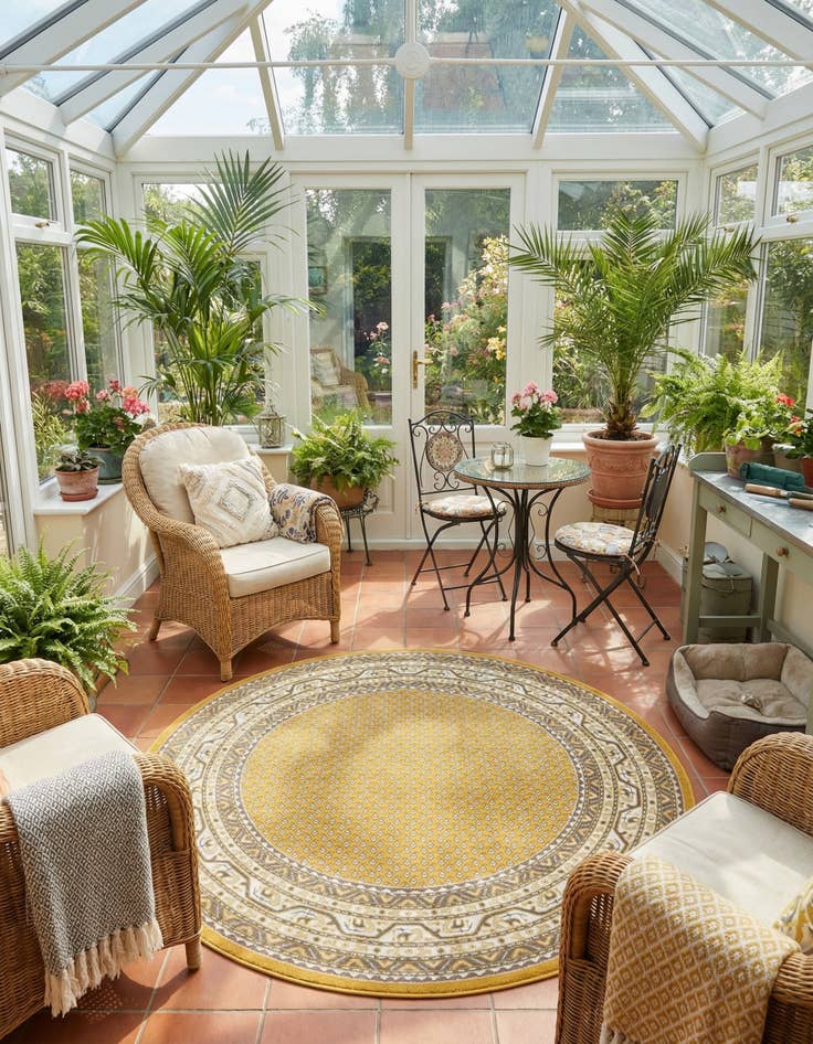 Detail image of 5' 3 x 5' 3 Tribeca Round Rug