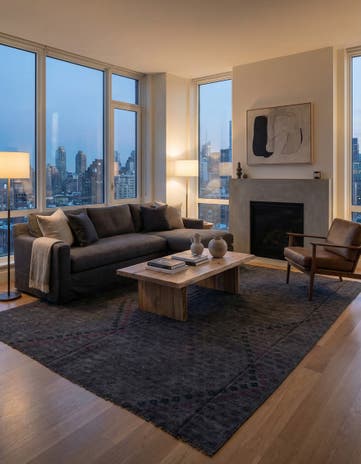 8' 2 x 9' 4 Hand Woven Kilim Modern Wool Rug