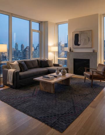 8' 2 x 9' 4 Hand Woven Kilim Modern Wool Rug