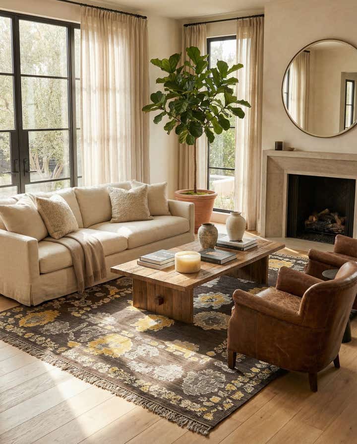 7' 10 x 10' 2 Hand Knotted Moroccan Wool Rug
