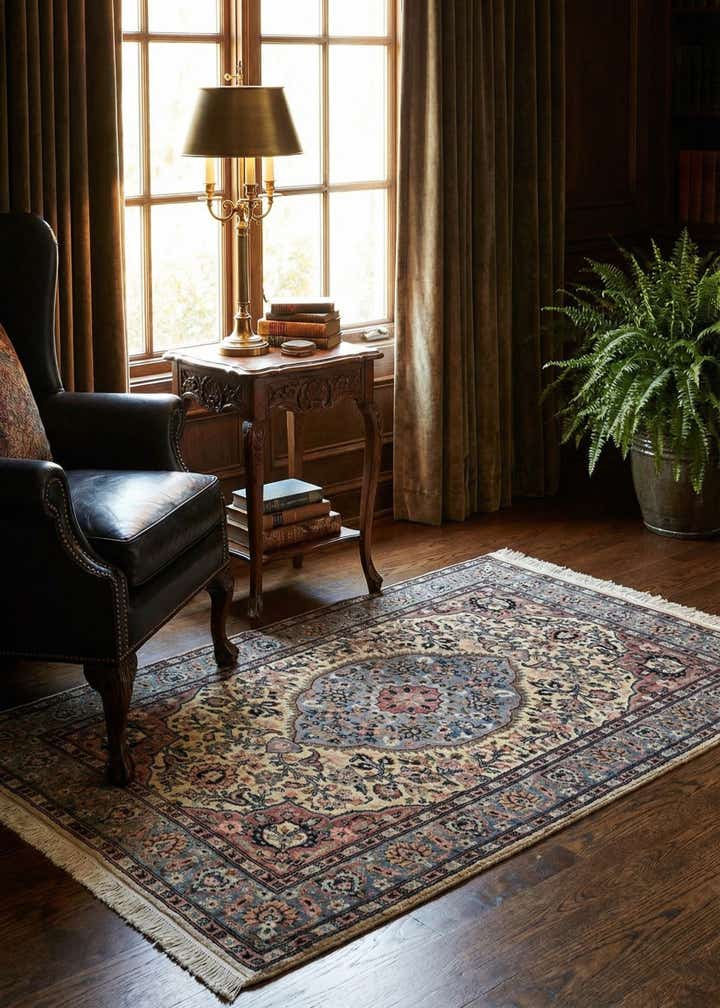 3' 2 x 4' 9 Hand Knotted Bokhara Oriental Rug