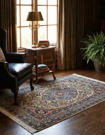 3' 2 x 4' 9 Hand Knotted Bokhara Oriental Rug