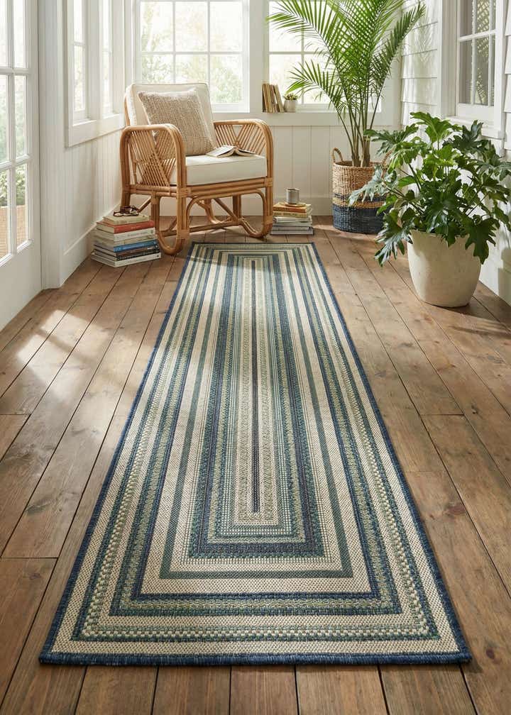 2' 7 x 10' Easy-Clean Baja Indoor / Outdoor Runner Rug