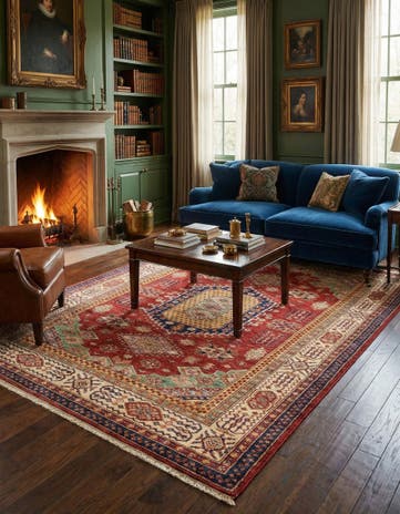 5' 6 x 7' 10 Hand Knotted Kazak Oriental Rug